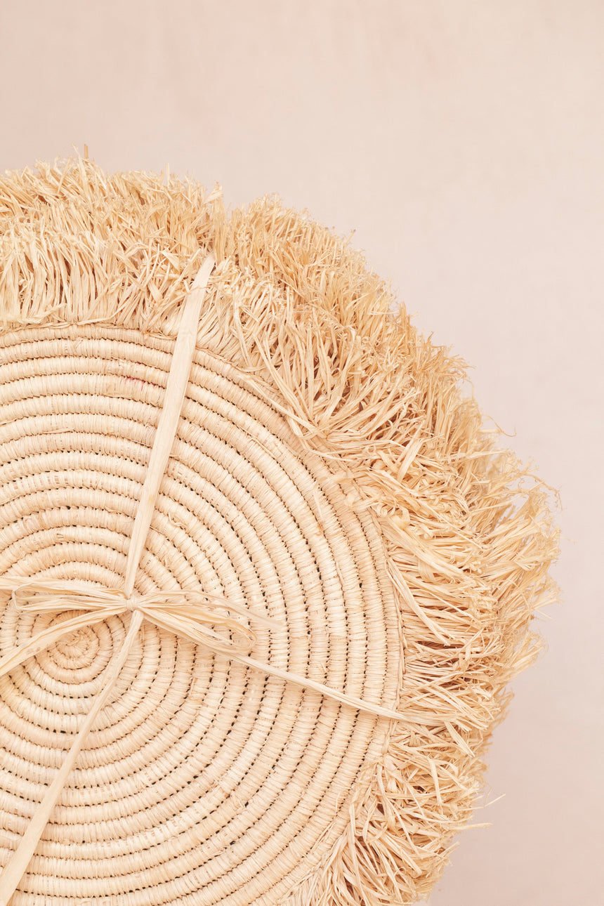 Raffia - Coaster Set - Plate Tassel